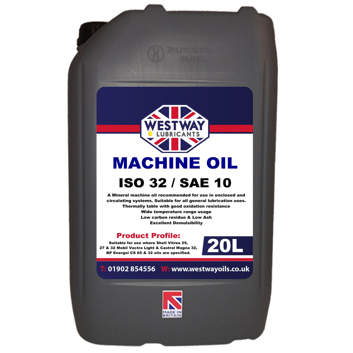 Machine Oil ISO 32 Mineral Light Lubricant for General Use