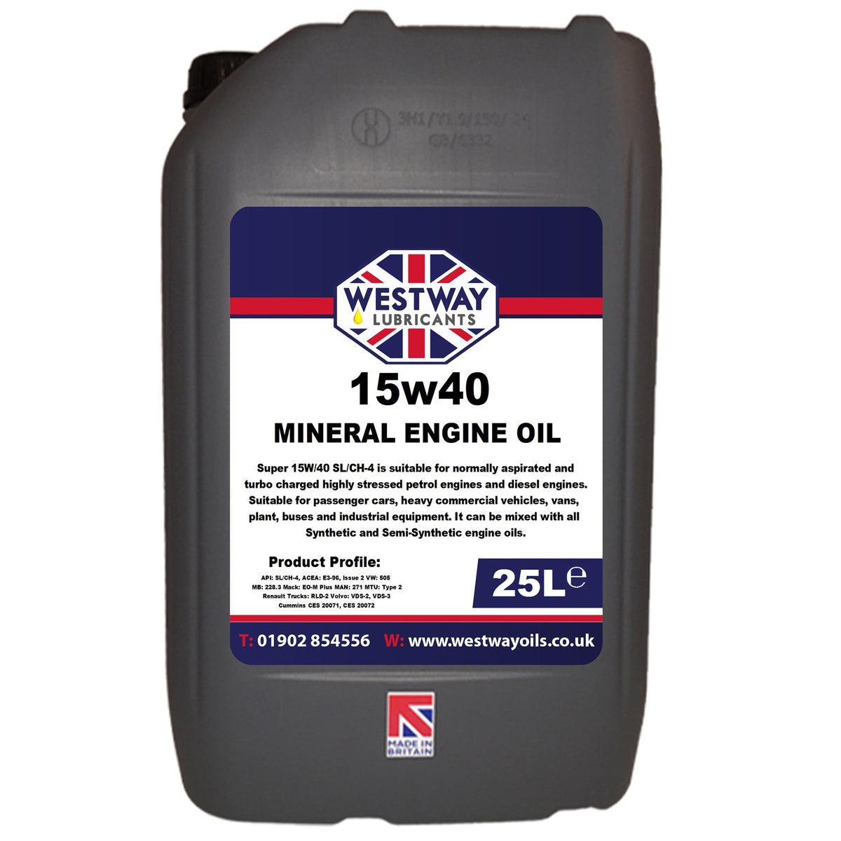 Performance 15W40 Mineral Engine Oil for Petrol and Diesel Engines
