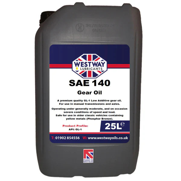 SAE 140 Mineral Gear Oil GL-1 for Classic Vehicles