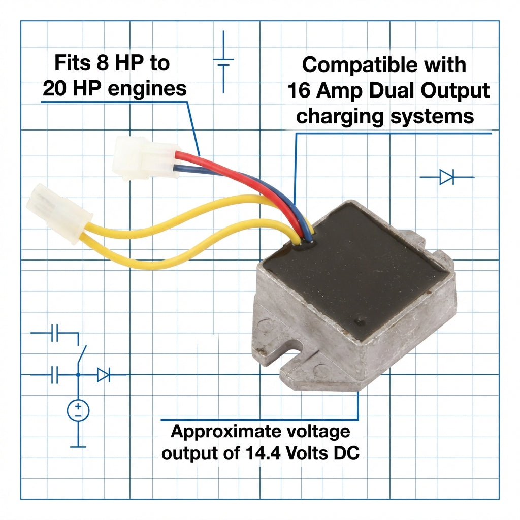 12V Regulator Rectifier for Briggs & Stratton 8-20HP Engines 691188 491546 794360