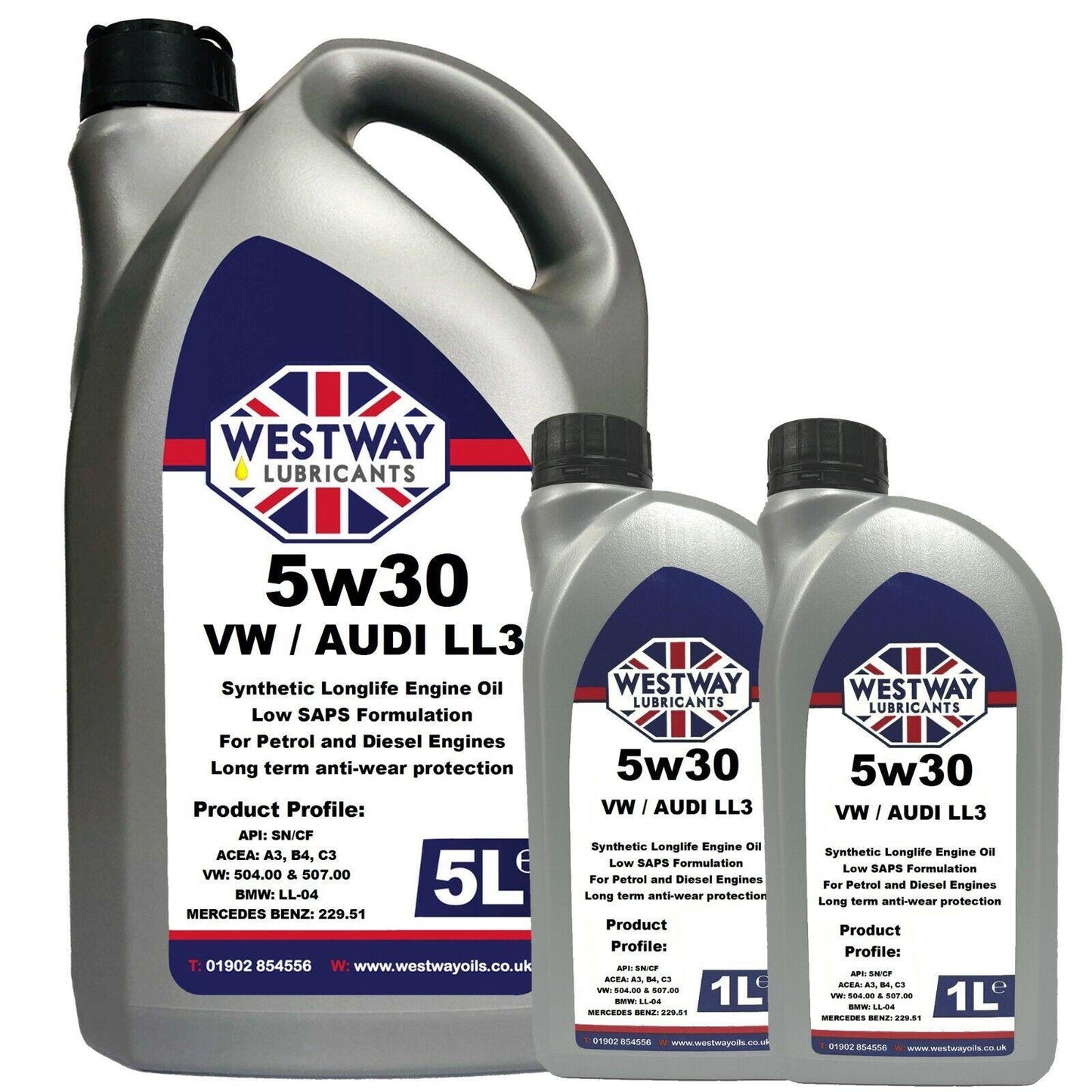 5w30 Fully Synthetic VW 504 / 507 C3 Low SAPS Engine Oil - nu se mai fabrica - 4Boats
