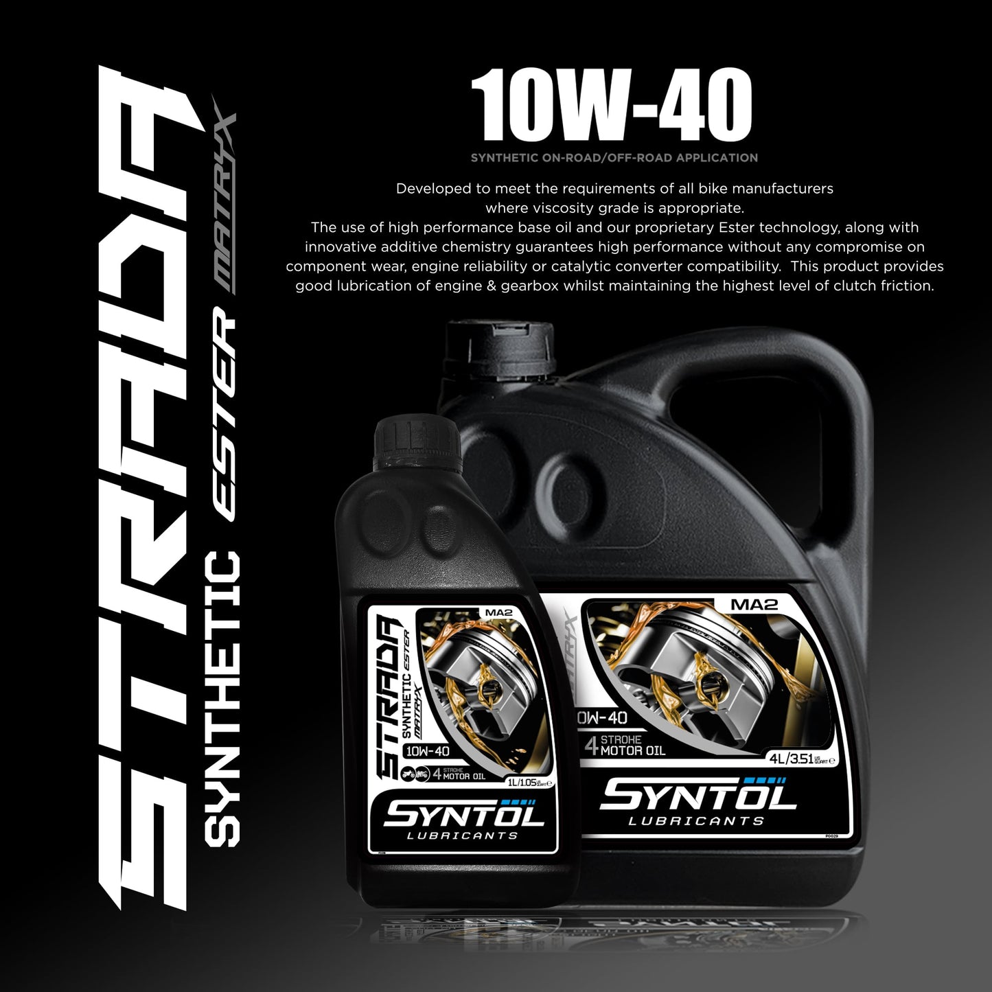 Syntol Strada Semi-Synthetic 10W-40 Engine Oil 60L with Free Delivery