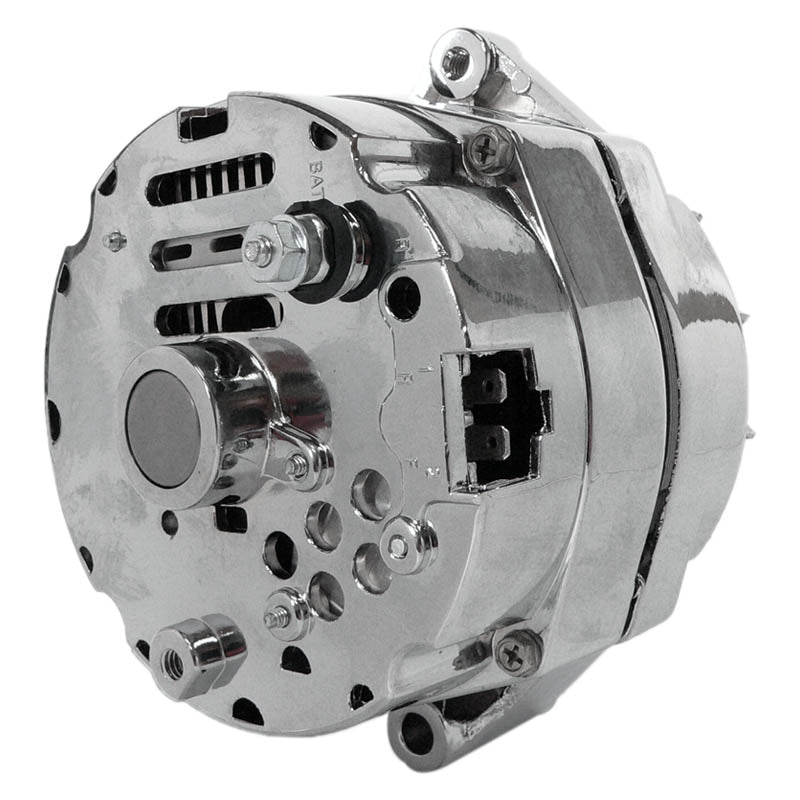 12V 105 Amp Alternator for Lester 10SI with Chrome Finish