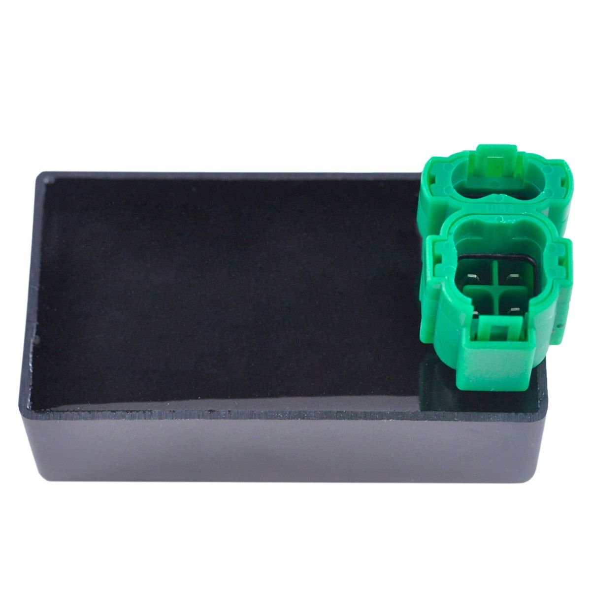 Black fan control module with green dual connectors for Honda TRX400 Fourtrax Foreman 1995-2004