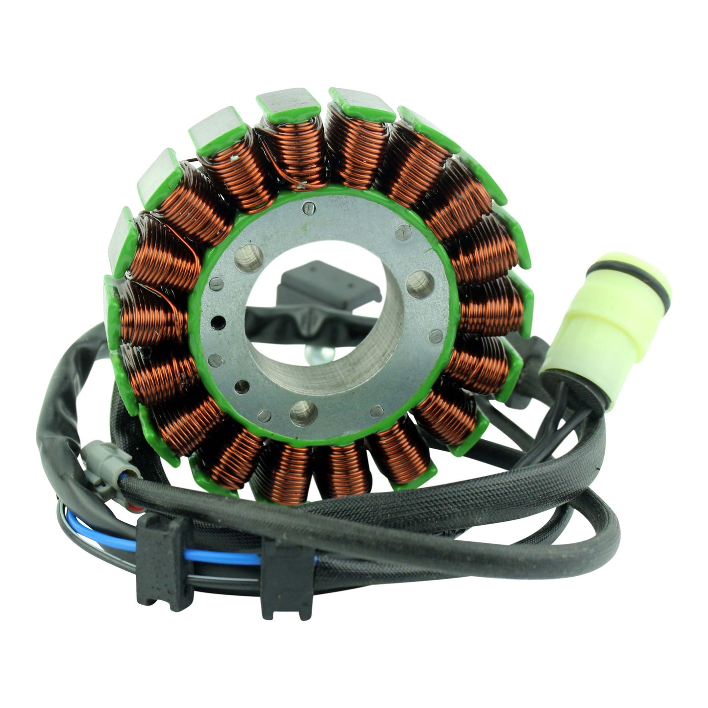 Kawasaki KVF 300 Prairie 1999-2002 generator stator coil with copper windings and wiring harness