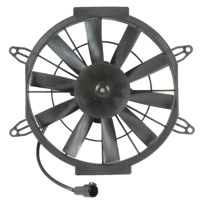 Black Kawasaki Teryx 750 UTV cooling fan motor with connector plug