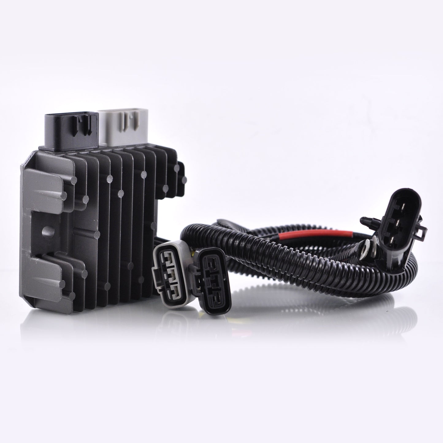 Heavy duty MOSFET regulator with attached wiring harness for Polaris RZR 900 1000 ACE Sportsman Scrambler