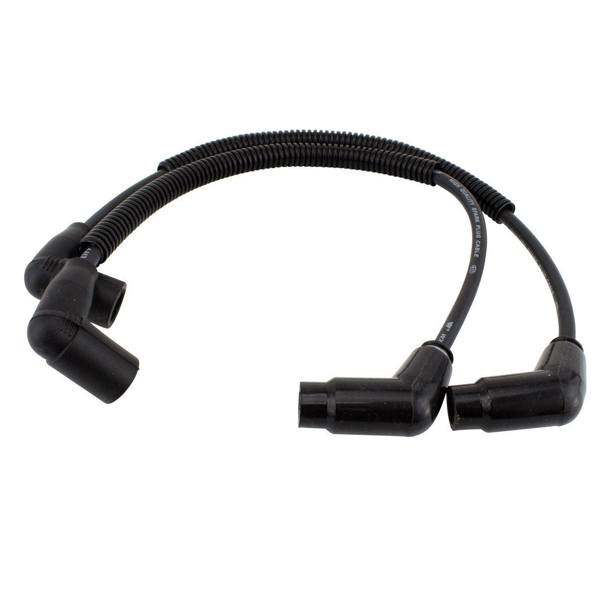 Black spark plug wire caps with protective coil for Can-Am Ski-Doo Commander Outlander