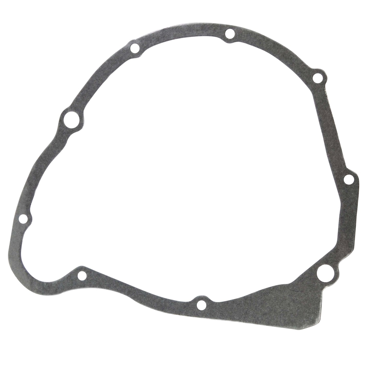 Gray stator cover gasket for Suzuki Boulevard C90 VL1500 LC motorcycle, isolated on white
