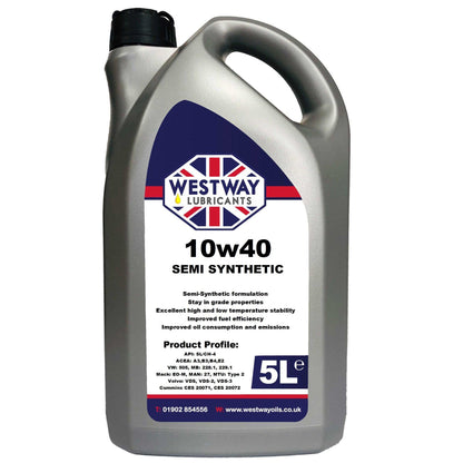 10w40 Semi-Synthetic Engine Oil Petrol / Diesel - 4Boats