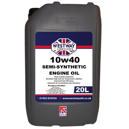10w40 Semi-Synthetic Engine Oil Petrol / Diesel - 4Boats