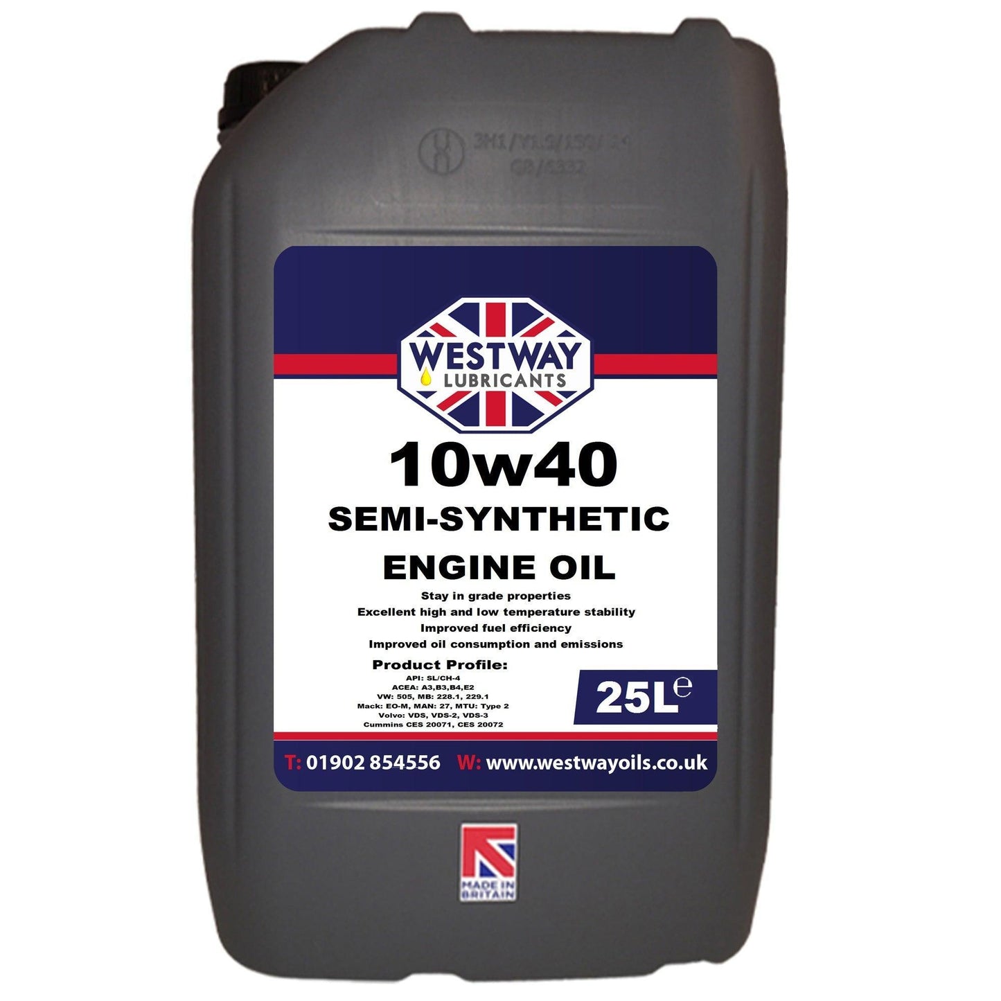 10w40 Semi-Synthetic Engine Oil Petrol / Diesel - 4Boats