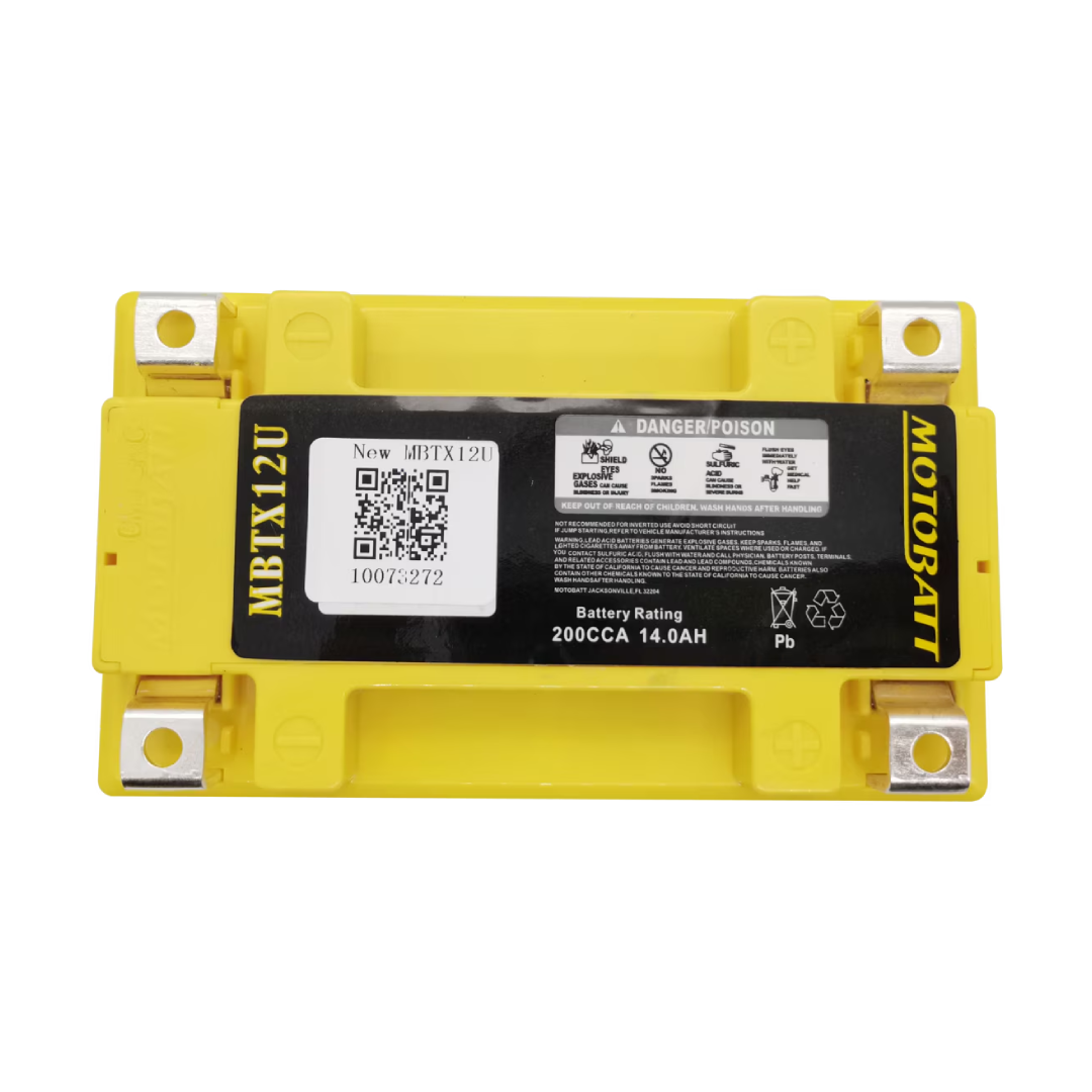 Motobatt MBTX12U 12V 15Ah AGM Motorcycle Battery