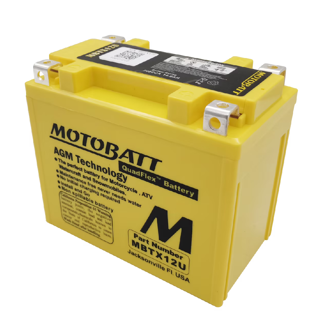 Motobatt MBTX12U 12V 15Ah AGM Motorcycle Battery