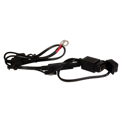 Motobatt 21 Inch USB In-Line Charger Cable for 12V Batteries