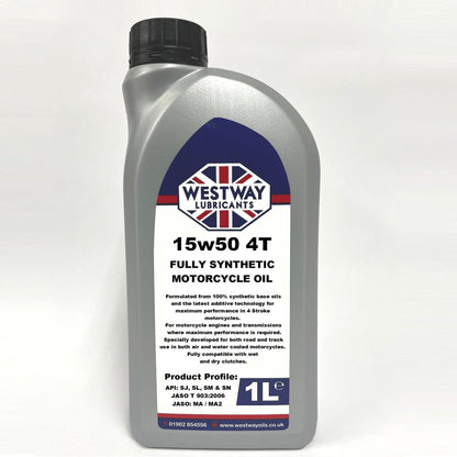 15w50 4T Fully Synthetic Motorcycle Oil - 4Boats