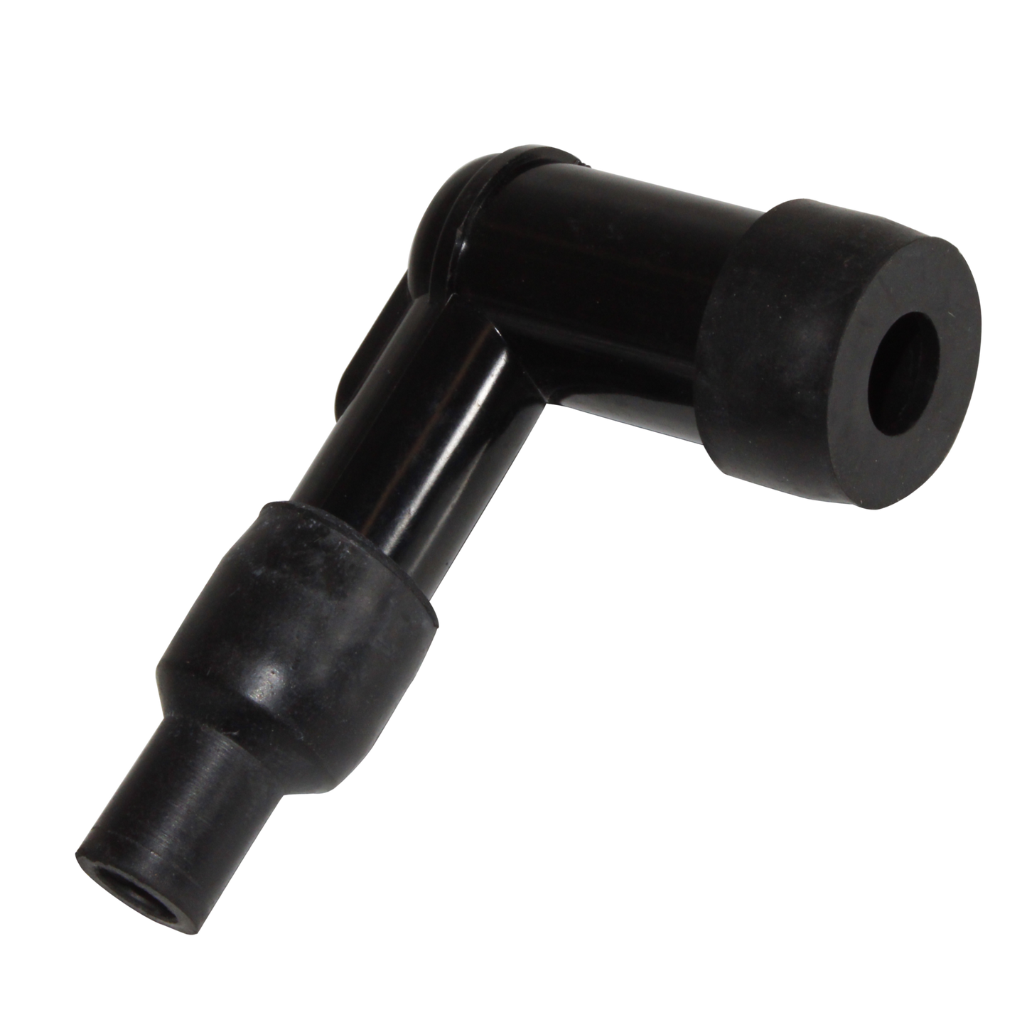 90 Degree Spark Plug Cap with 14mm Thread and 5KΩ Resistance