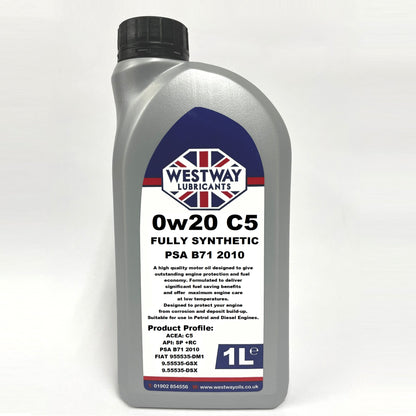 0W20 C5 PSA B71 2010 Spec Synthetic Engine Oil 0w/20