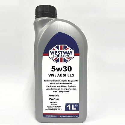 5w30 C3 VW Longlife 504 / 507 C3 Mid SAPS Engine Oil
