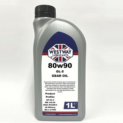 80W90 Mineral GL-5 Hypoid Gear Oil for Differentials