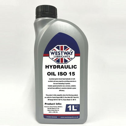 Hydraulic Oil ISO 15 - Premium Mineral Hydraulic Fluid