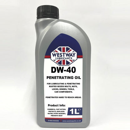 DW-40 Penetrating Oil and Water Displacer – Fast-Acting Rust Remover and Lubricant