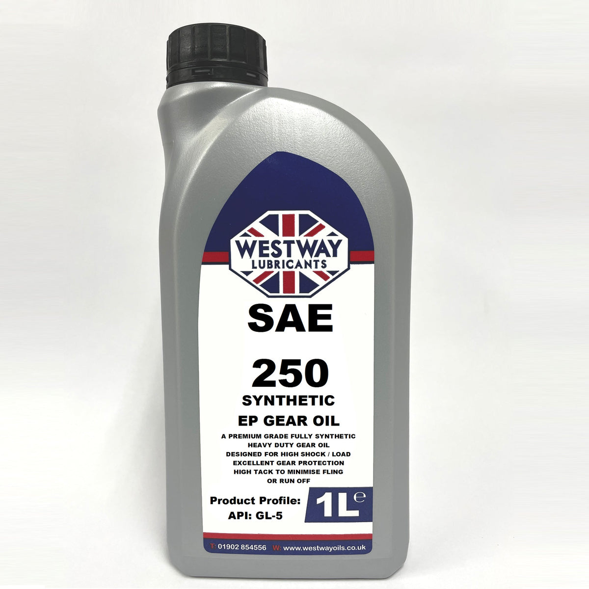 SAE 250 Fully Synthetic EP Gear Oil for High Shock Protection