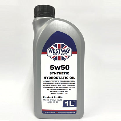 5W50 Hydrostatic Fluid HST Transmission Oil for Mowers and Lawn Tractors
