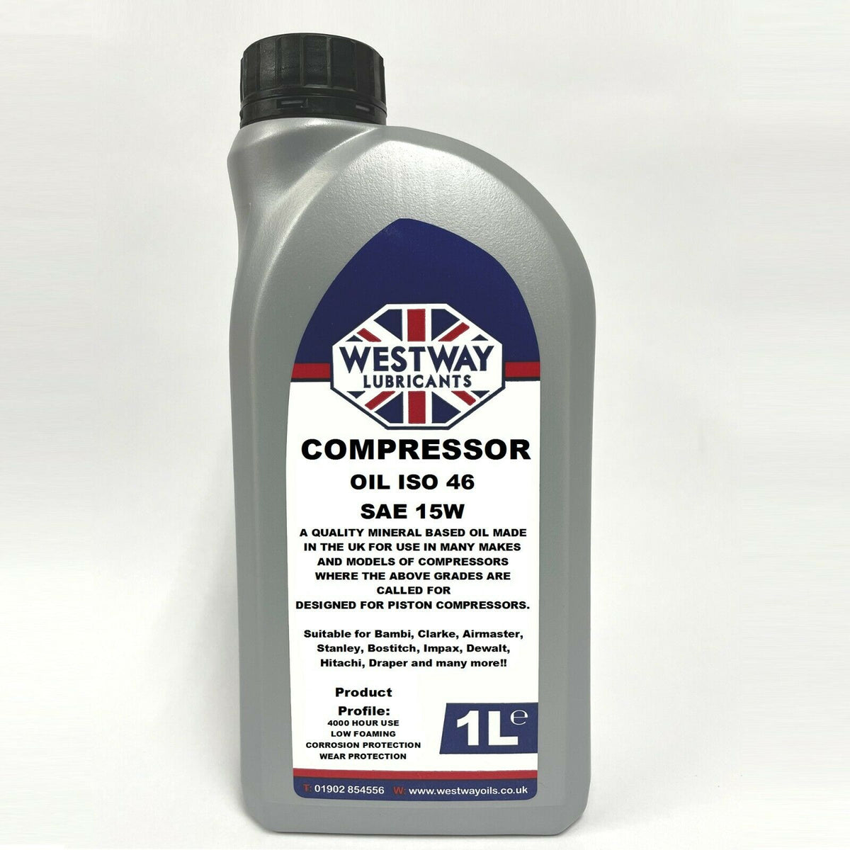 Compressor Oil ISO 46 Mineral - 4000 Hour Service Life