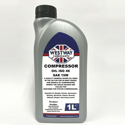 Compressor Oil ISO 46 Mineral - 4000 Hour Service Life