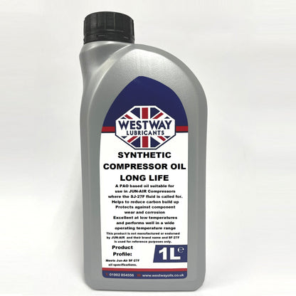 Fully Synthetic SJ-27F Compressor Oil for Jun-Air Compressors