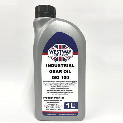 Industrial Gear Oil ISO 100 Mineral - Yellow Metal Safe
