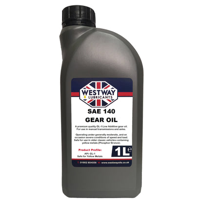 SAE 140 Mineral Gear Oil GL-1 for Classic Vehicles