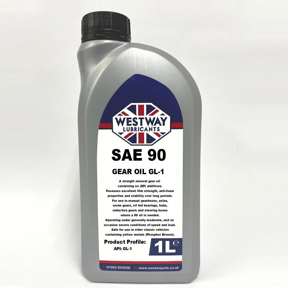 SAE 90 GL-1 Non-Detergent Gear Oil - Yellow Metal Safe