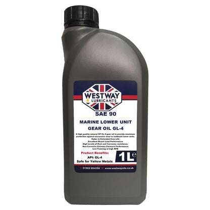 1L WestWay GEAR OIL CHANGE KIT INCL FILLING PUMP FOR YAMAHA OUTBOARD - 4Boats