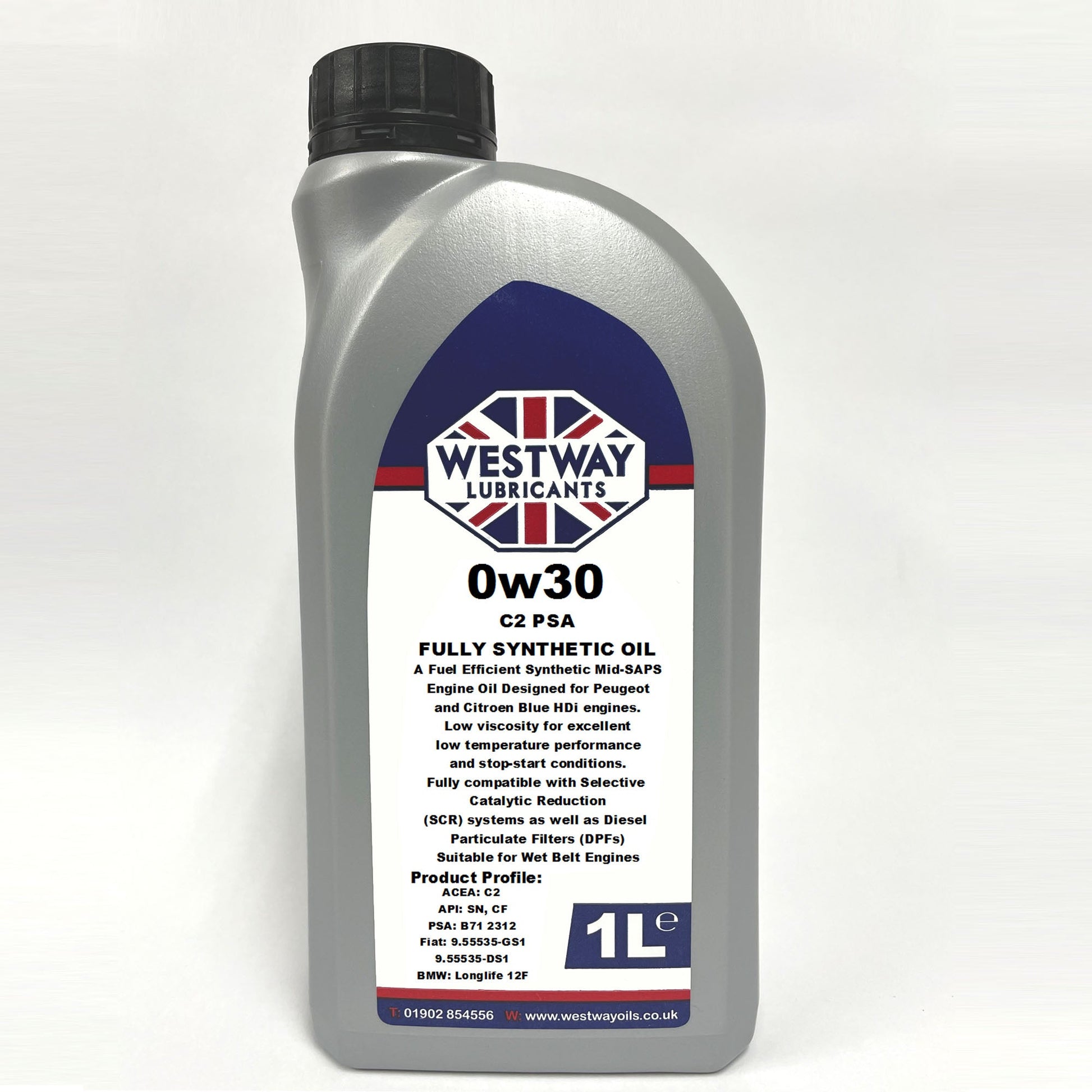 0W30 C2 Fully Synthetic Engine Oil 0w/30 for PSA B71 2312 Blue HDi