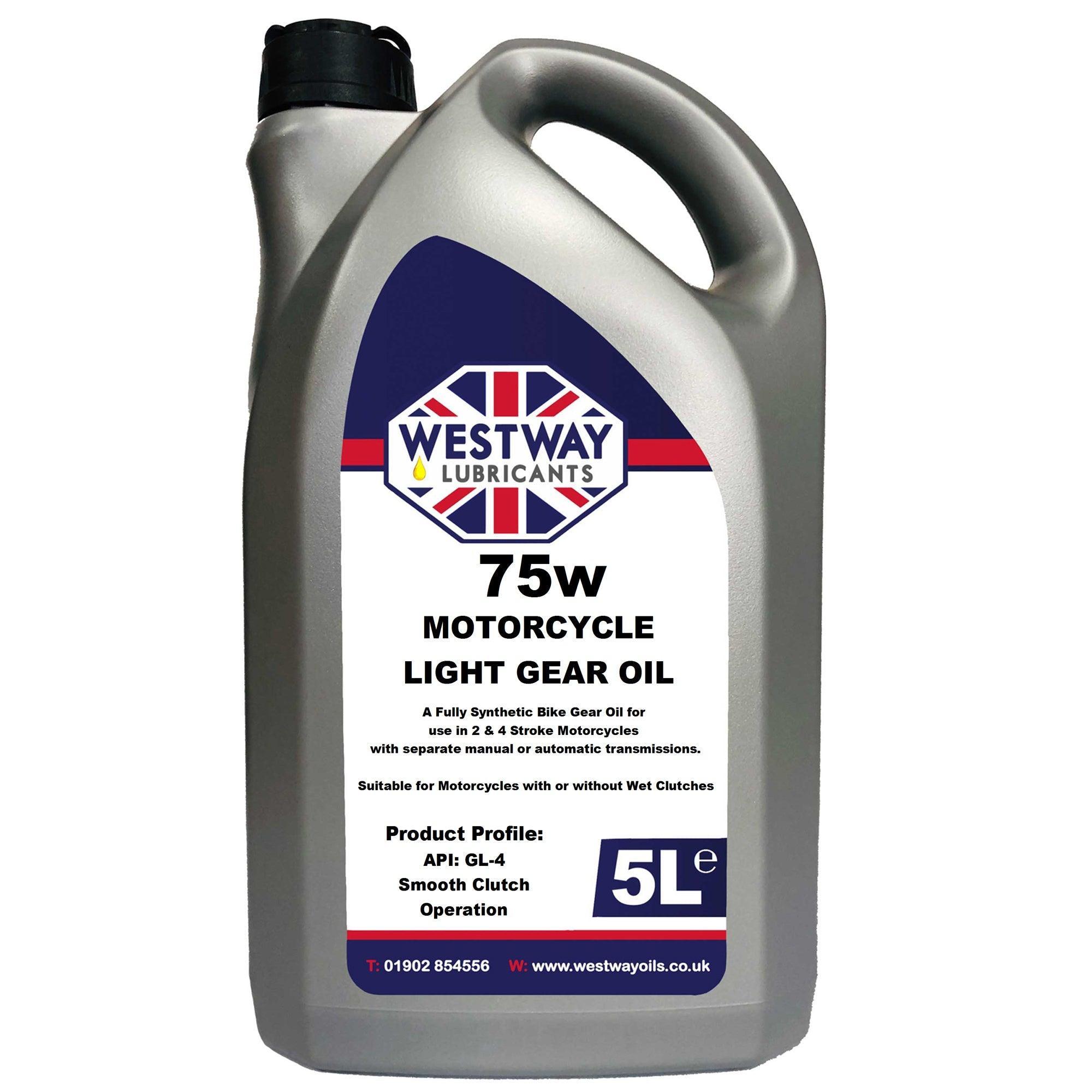 Synthetic Light Gear Oil 75W for 2 Stroke and 4 Stroke Motorcycles – 4Drive