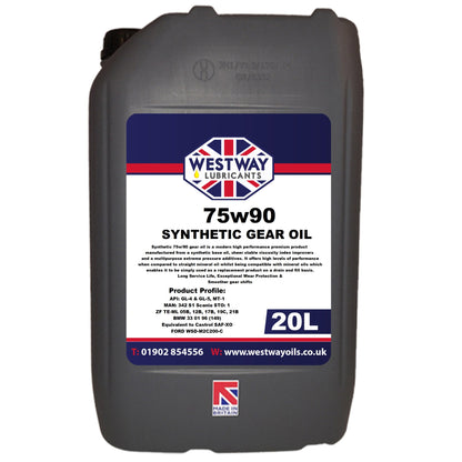 75W90 Fully Synthetic Gear and Differential Oil