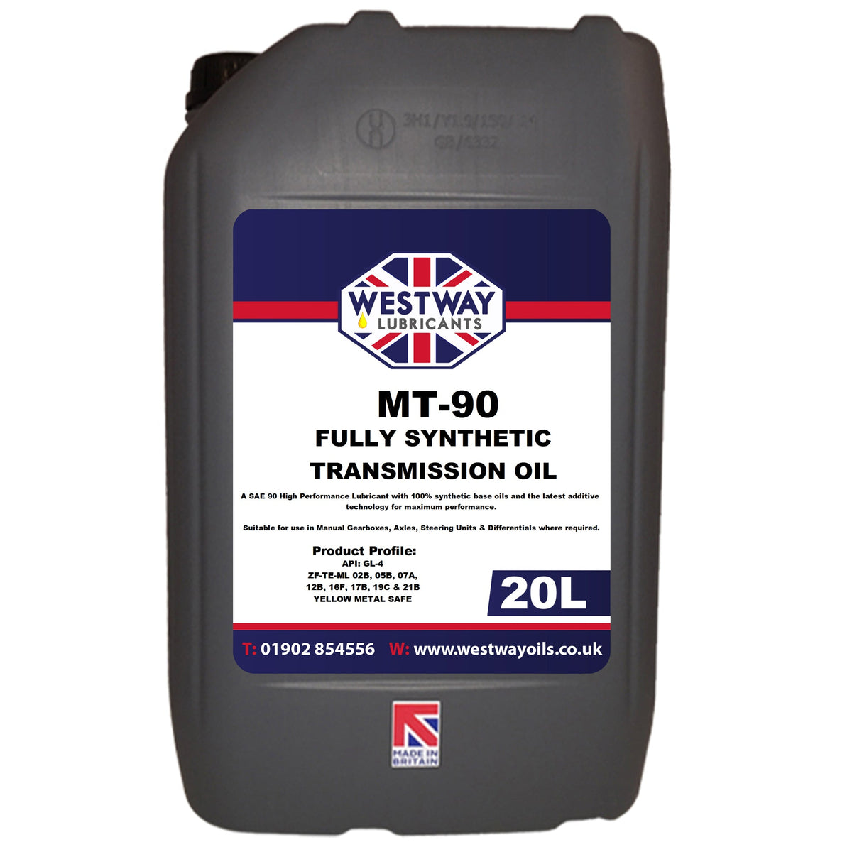 MT-90 5L Fully Synthetic Gear Oil GL-4 - High Performance Differential Oil