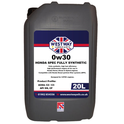 0W30 C2 C3 Fully Synthetic Engine Oil 0w/30 for Honda
