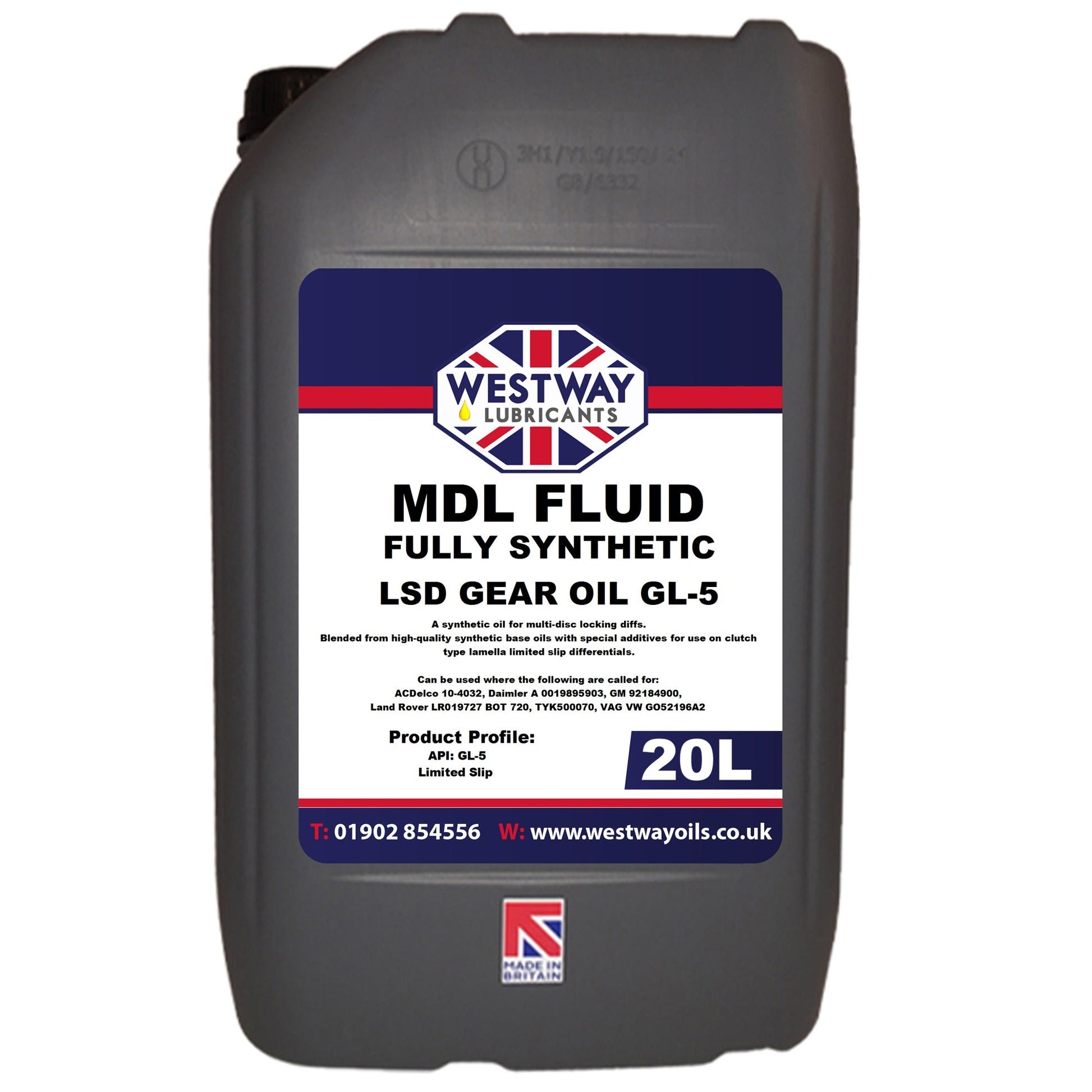 MDL Fluid 75w90 LSD Diff Oil Limited Slip LR019727 BOT 720
