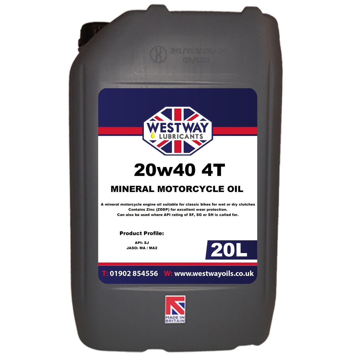 20W40 Mineral Based 4-Stroke Motorcycle Oil