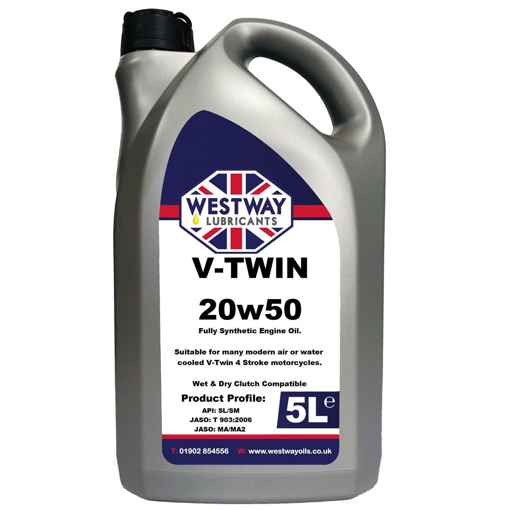 20w50 4T Fully-Synthetic Motorcycle Oil V-Twin - 4Boats
