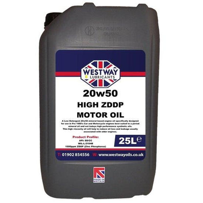 20w50 Mineral Classic Motor Oil High ZDDP - 4Boats