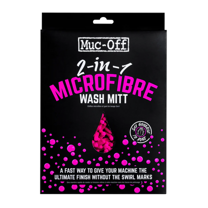 Muc-Off 2-in-1 Microfibre Wash Mitt for Scratch-Free Bike Cleaning