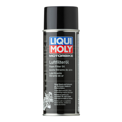 LIQUI MOLY Motorbike Foam Filter Oil Spray 400ml for Foam and Fabric Filters