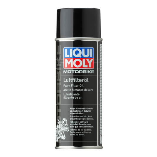 LIQUI MOLY Motorbike Foam Filter Oil Spray 400ml for Foam and Fabric Filters