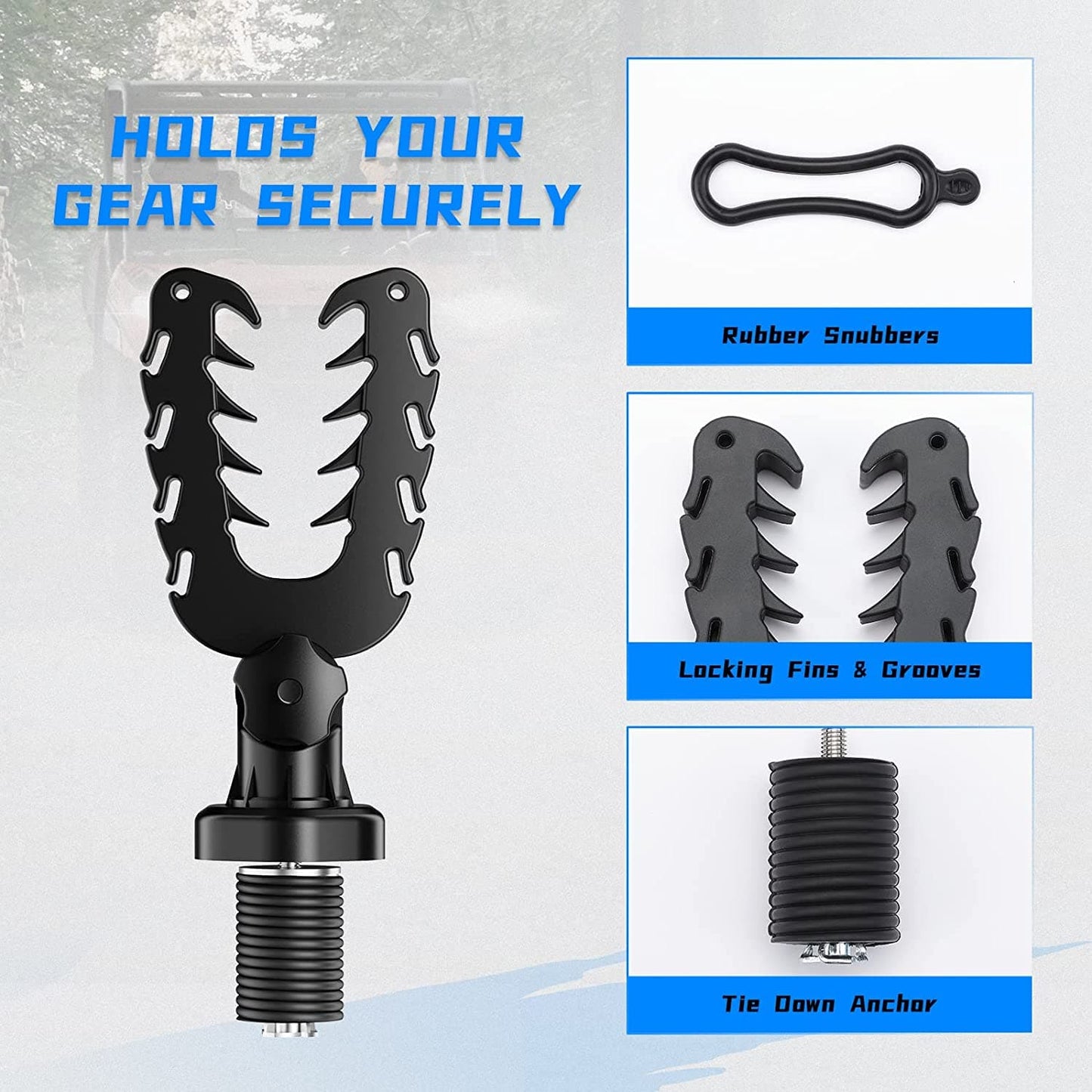 UTV Tool and Gun Rack Compatible with Polaris Ranger and General