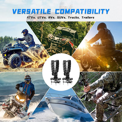 Graspur Single Gun Rack for ATVs - Durable Rubber-Coated Mount