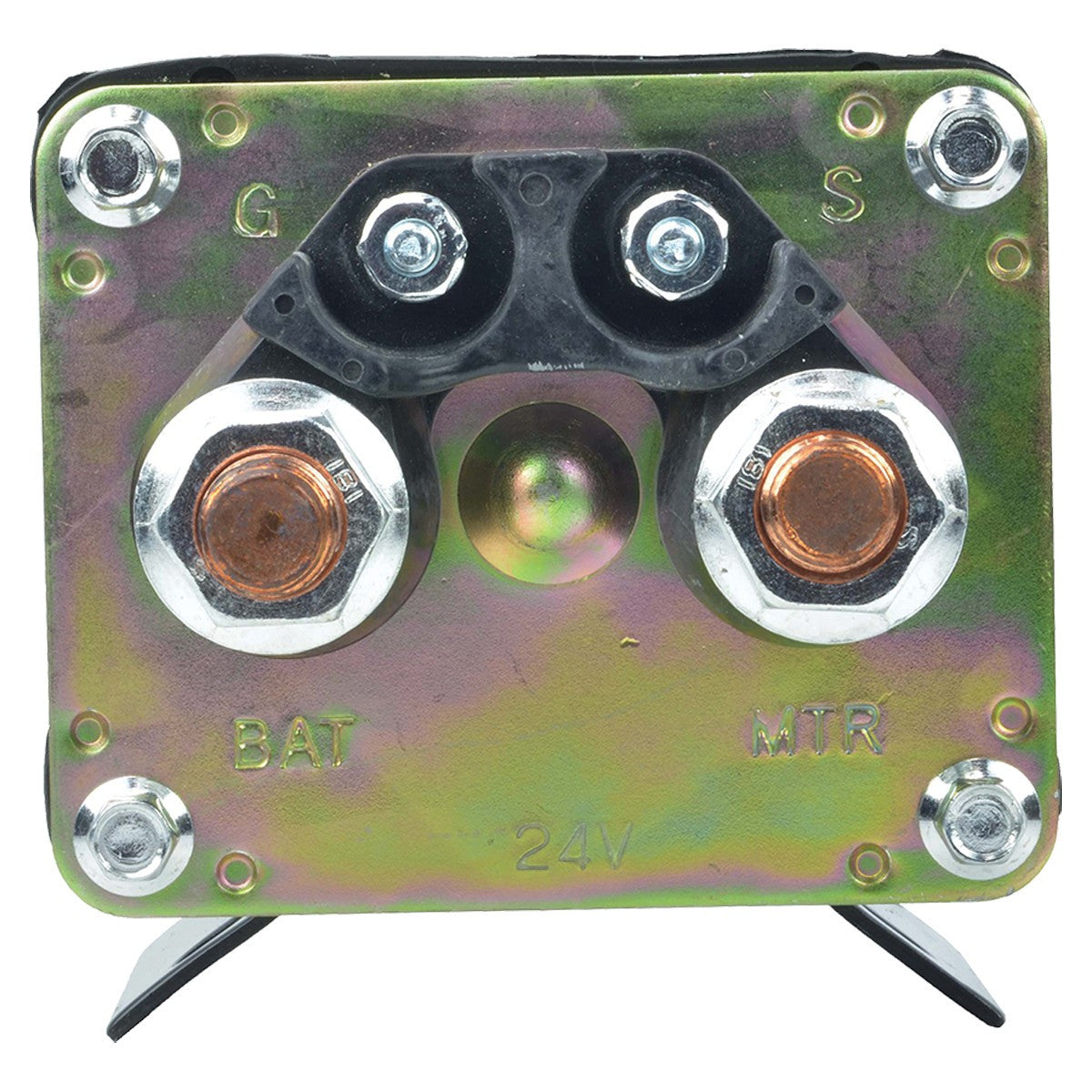 Starter motor solenoid for Delco starters - 24V, 4 terminal